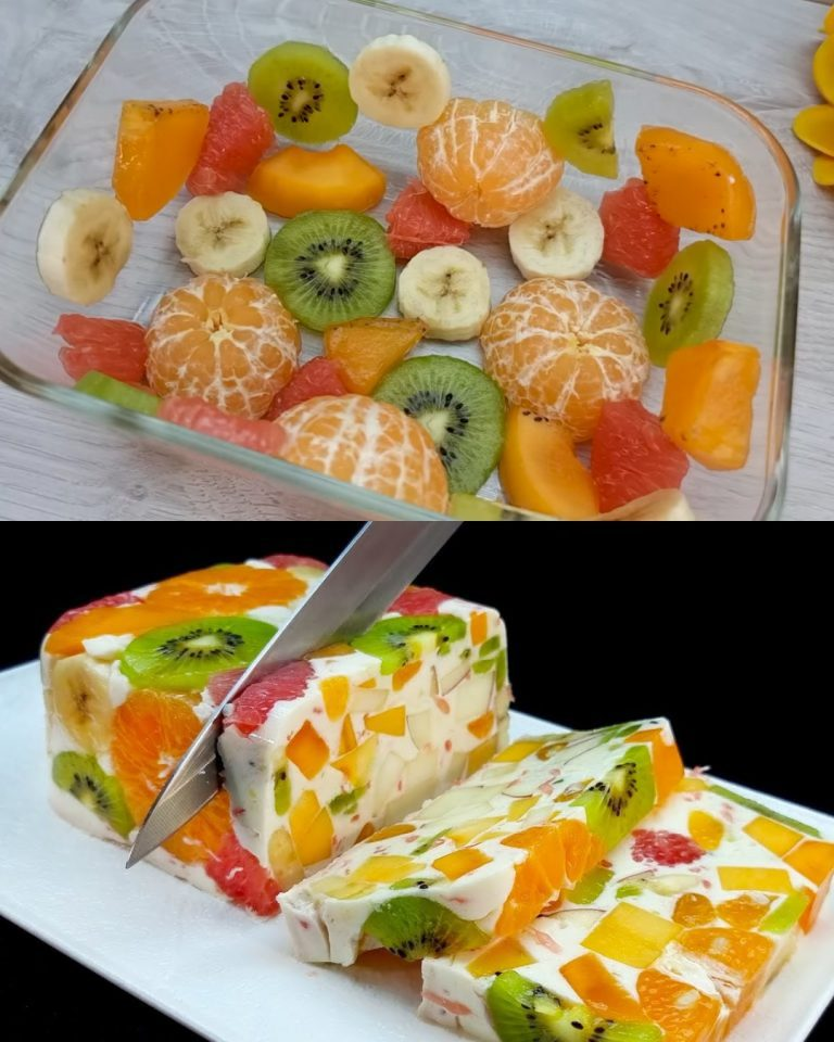 delicia de fruta fresca y lech