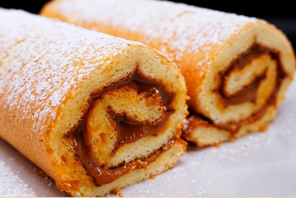 BRAZO DE GITANO RELLENO DE DULCE DE LECHE