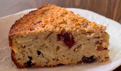 Cómo Preparar una Tarta Saludable de Manzana, Arándanos, Avena y Almendras Sin Harina ni Gluten