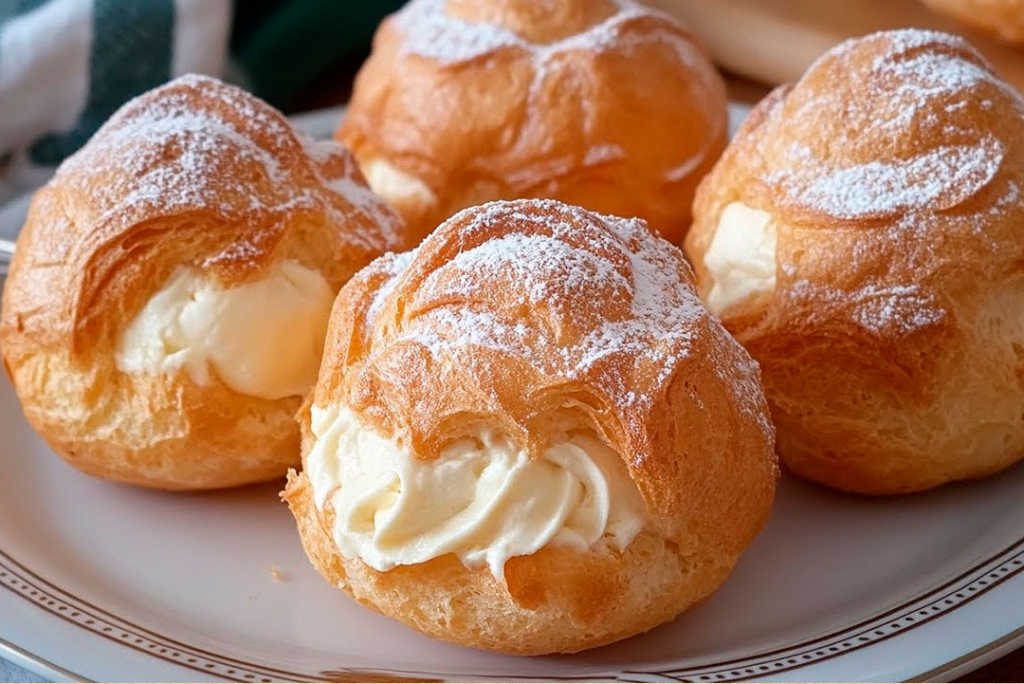 PROFITEROLES DE CREMA PASTELERA